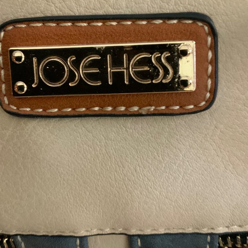 Blue and Tan Satchel Bag - Picture 4 of 15